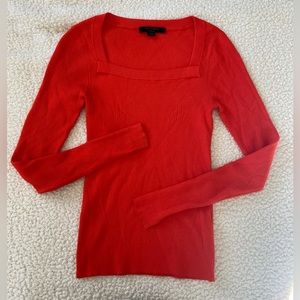 ALLSAINTS Bardi Square Neck Ribbed Top